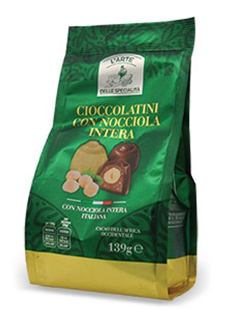 Cioccolatini con nocciola intera