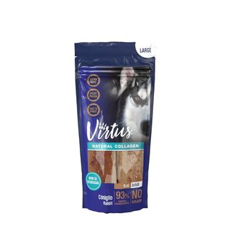Virtus large dog natural collagen roll 85g coniglio