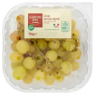 SAPORI & IDEE CONAD Percorso Qualità Uva senza semi Sugra35 Autumncrisp Italia 750 g - 8003170086258