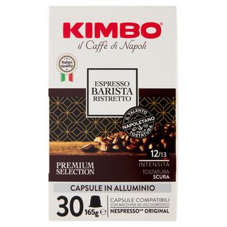 Kimbo Espresso Barista Ristretto Capsule Compatibili Con Le Macchine Nespresso* 30 X 5,5 G