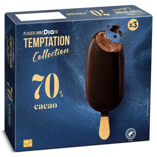 Helado Bombón 70% Cacao Dia Temptation 3 X 67 G