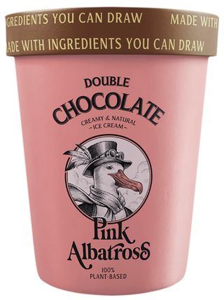 Pink Albatros Helado Sabor Doble Chocolate Chip 480 Ml
