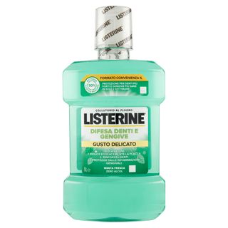 Listerine Difesa Denti e Gengive Gusto Delicato Menta Fresca 1 L
