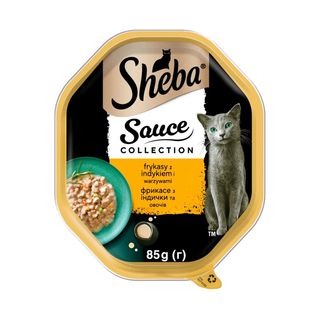 Sheba Sauce Collection Karma dla kota w sosie frykasy z indykiem i warzywami 85 g