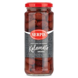 Aceitunas Negras Sin Hueso Kalamata Serpis 170 G