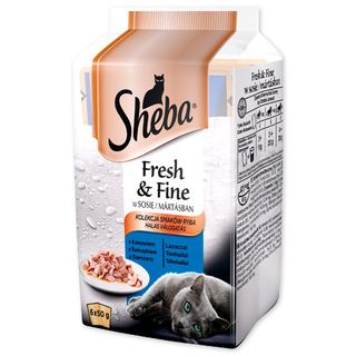 Sheba Karma dla kota Fresh&Fine Łosoś/tuńczyk/dorsz, 6x50 g