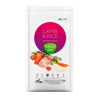 Natura Diet Cordero Y Arroz Pienso Para Perros 3Kg
