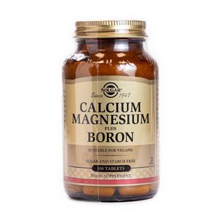 Calcio, Magnesio y Boro 100 comprimidos Solgar