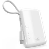 Powerbank Puro Power Link 10000 Mah Con Cable Integrado Usb-C Blanco (8018417469855)