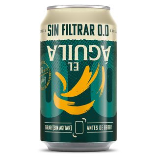 Cerveza Sin Filtrar 0,0 El Aguila Lata 33 Cl