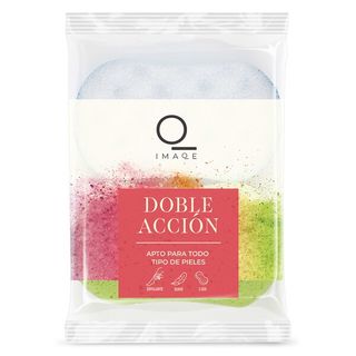 Esponja De Baño Doble Acción Imaqe Bolsa 2 Uds.