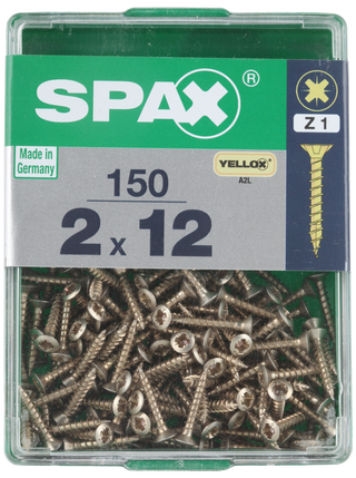 150 Paraf Cp Pozi Bicrom 2X12M Spax (14676550)