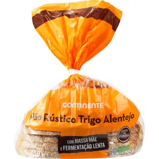 Pão Rústico Trigo Massa Mãe Fatiado Continente (emb. 450 gr)