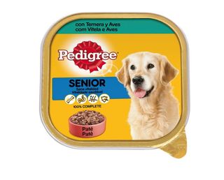 Pedigree Ternera Y Aves Tarrina En Paté Para Perros Senior 0.3Kg