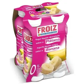Yogur Froiz Líquido 0% Plátano 4X158 G