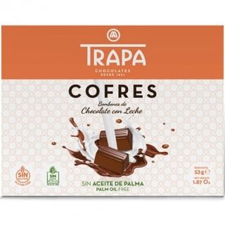 Bombones De Chocolate Con Leche Trapa Cofres Sin Gluten Estuche 53 G.