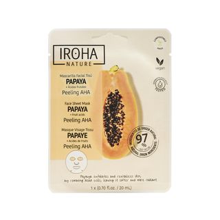 Mascarilla Peeling Aha Con Papaya + Aha Y Enzimas De Piña Iroha Nature (301108)