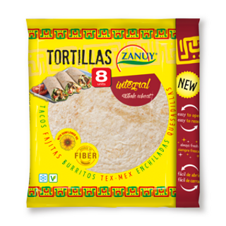Tortilla Trigo Integral Zanuy 320Gr.