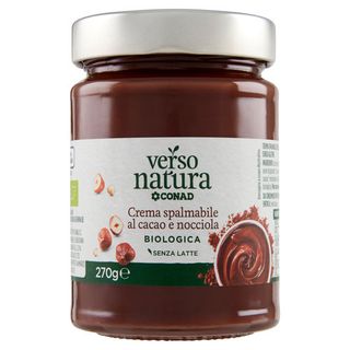 CONAD VERSO NATURA Crema spalmabile al cacao e nocciola Biologica 270 g - 80037545