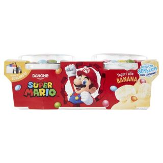 Danone Super Mario, Yogurt Gusto Banana Con Confettini, 2X110G - 178939