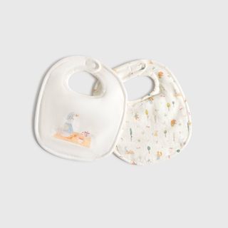 Set 2 Baberos Bosque Wopi Blanco 24x31 cm