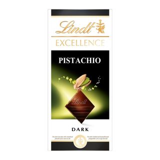 Lindt Excellence Czekolada ciemna z karmelizowanymi kawałkami pistacji i solą morską 100 g