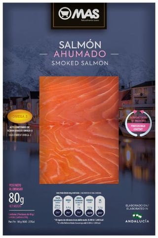 Salmón Ahumado Mas 80G