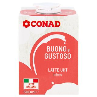 CONAD Buono e Gustoso Latte UHT Intero 500 ml - 8003170080935