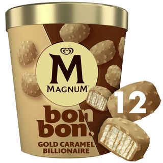 Gelado Bombom Double Gold Caramelo Billionaire Magnum (emb. 204 ml (12 un))