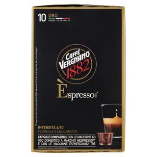 Caffè Vergnano 1882 Èspresso1882 Oro 10 Capsule Compatibili Nespresso* 50 g