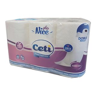 Papel Higien.Doble Rollo Ceti 12 Und