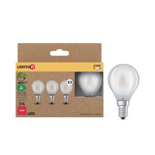Pack de 3 lâmpadas E14 class a mate 806 lm 2700k