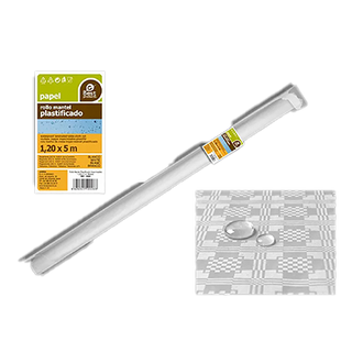 Mantel De Plástico Blanco 1,20 X 5 M. Best Products 1 Ud