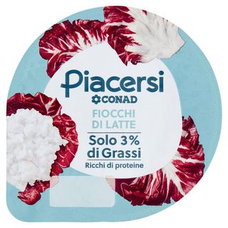 PIACERSI CONAD Fiocchi di Latte Solo 3% di Grassi 200 g - 8003170045026