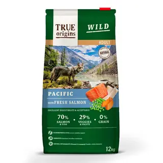 True Origins Wild Adult Pacific Salmón Pienso Para Perros 3Kg