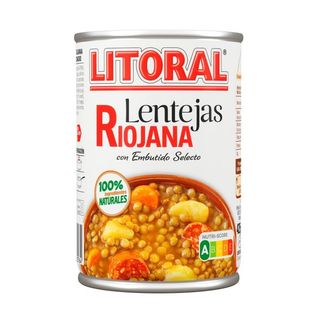 LITORAL Lentejas Riojana, 430Grs.