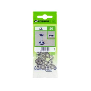 60 Anilhas Standers Oval Aco Niquel D3Mm (87401464)