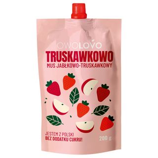 OwoLovo Mus 100% z owoców truskawkowo, 200 g
