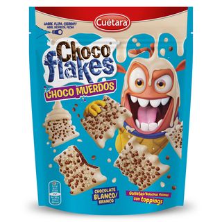 Galletas Con Chocolate Blanco Y Toppings Choco Muerdos Cuétara Flakes Bolsa 100 G