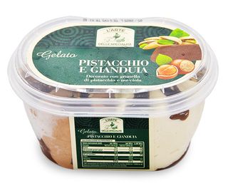Gelato pistacchio e gianduia