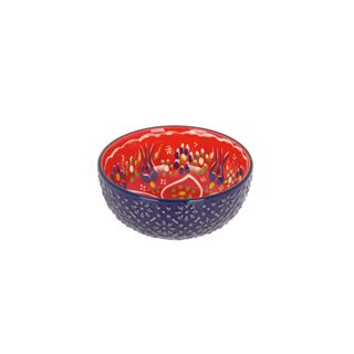 Ciotola in ceramica Kaori 8,5x3 cm - rosso blu