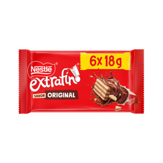 Nestlé Extrafino Barritas de Chocolate con Leche Wafer 6u