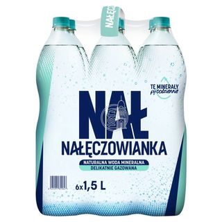 Nałęczowianka Woda mineralna lekko gazowana 6x1,5L opakowanie