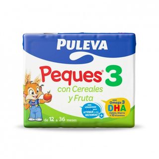 Leche Crecimiento Puleva Peques Cereales Y Frutas Con Omega 3 Pack 3X200 Ml (129428)