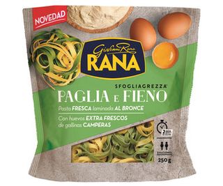 Paglia E Fieno de Pasta Fresca Laminada Al Bronce Rana 250 G.