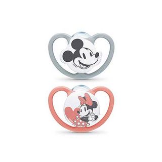 Pace Mickey Rojo Silicona 18-36 Meses L-2 Nuk (4008600404835)