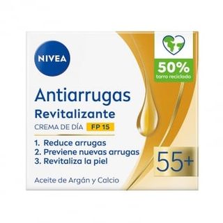 Crema De Día Antiarrugas Revitalizante 55+ Fp15 Nivea 50 Ml.