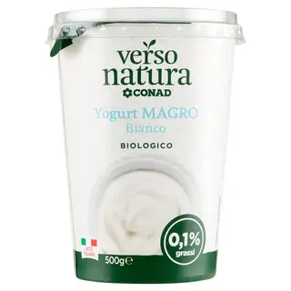 CONAD VERSO NATURA Yogurt Magro Bianco Biologico 500 g - 8003170039513