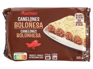 CANELONES AUCHAN:BOLONHESA 525G