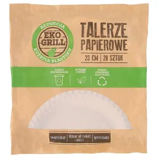 Eko Grill Talerze papierowe 20 szt.